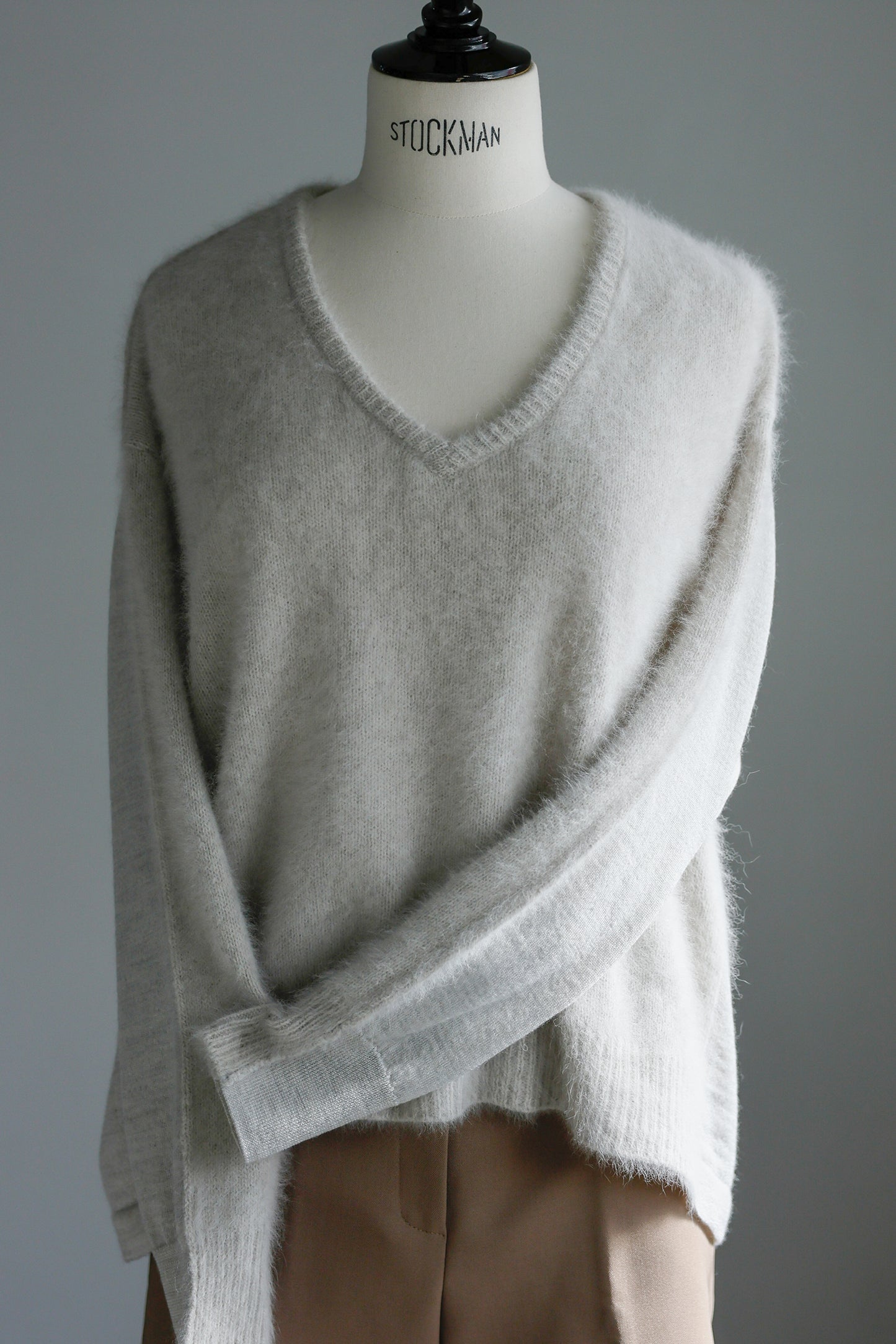 Pre-order/ 26capsule Fox cashmere combination pullover /CT26102