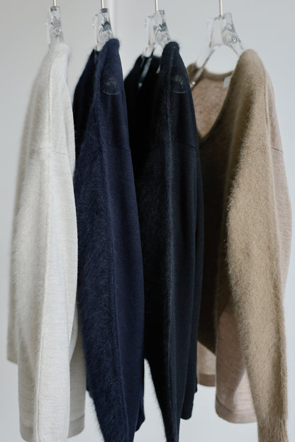 Pre-order/ 26capsule Fox cashmere combination pullover /CT26102