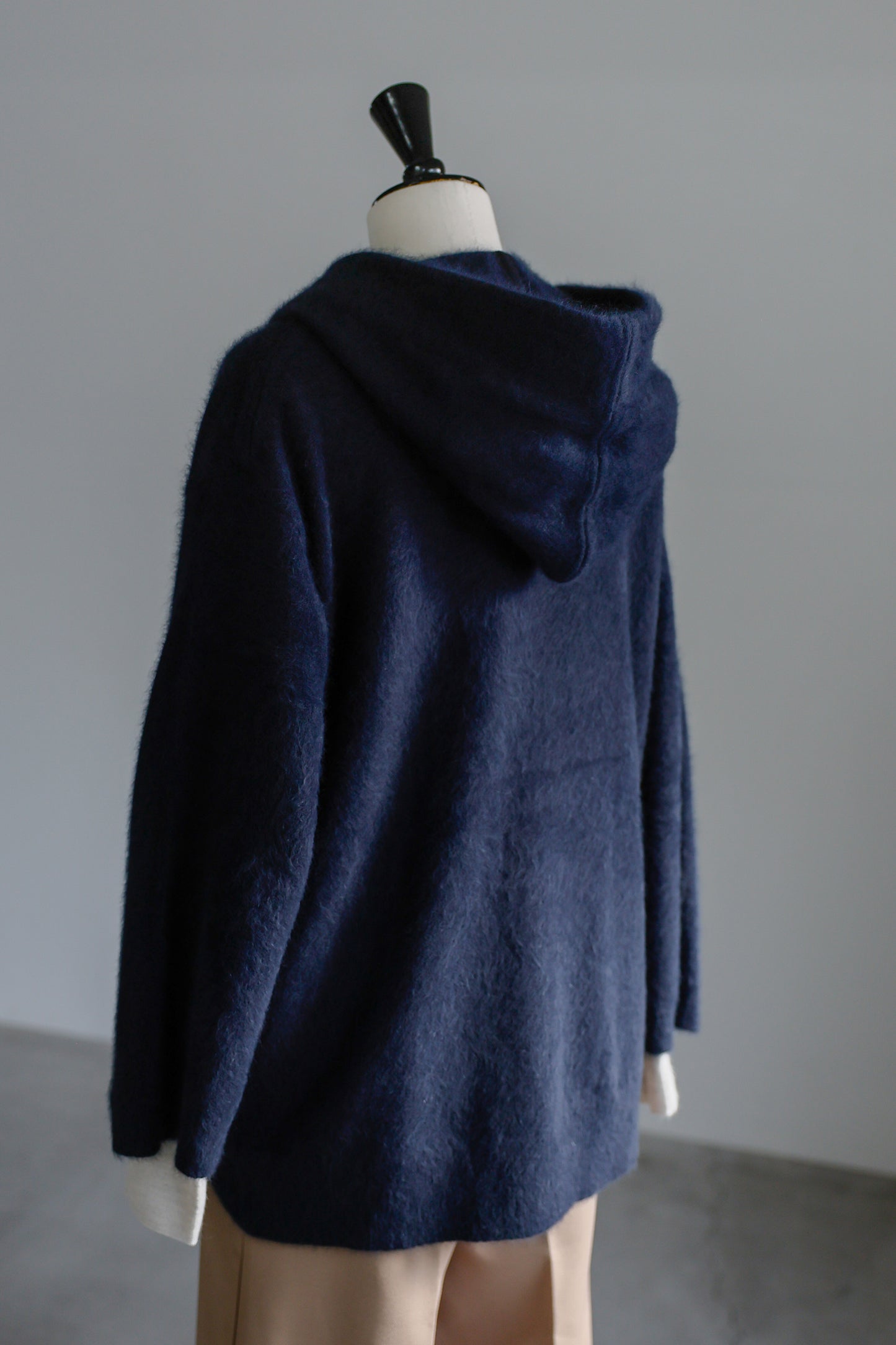 26capsule Fox cashmere hooded cardigan /CT26104