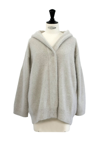 26capsule Fox cashmere hooded cardigan /CT26104