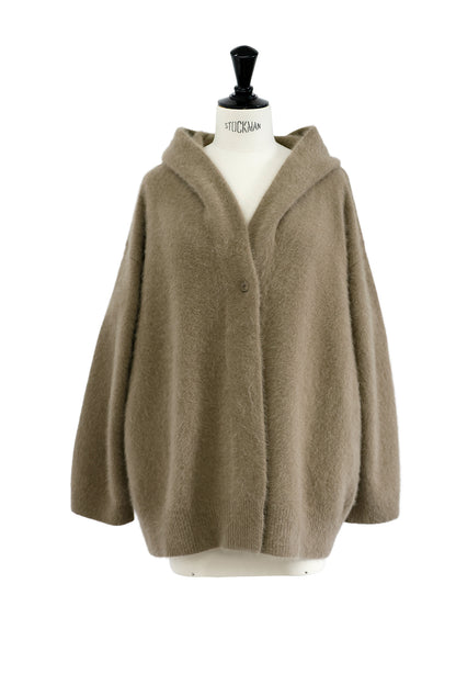 26capsule Fox cashmere hooded cardigan /CT26104