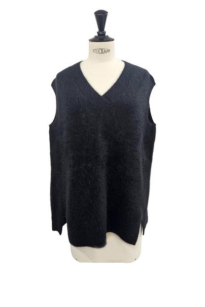 26capsule Raccoon fox back slit vest /CT26105