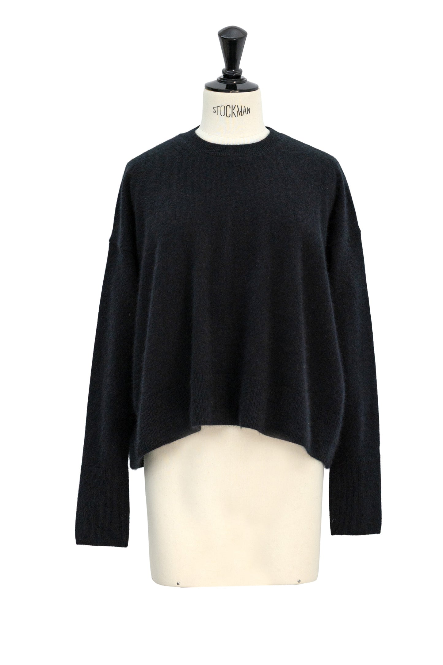 26capsule Cashmere raccoon crew neck pullover /CT26108