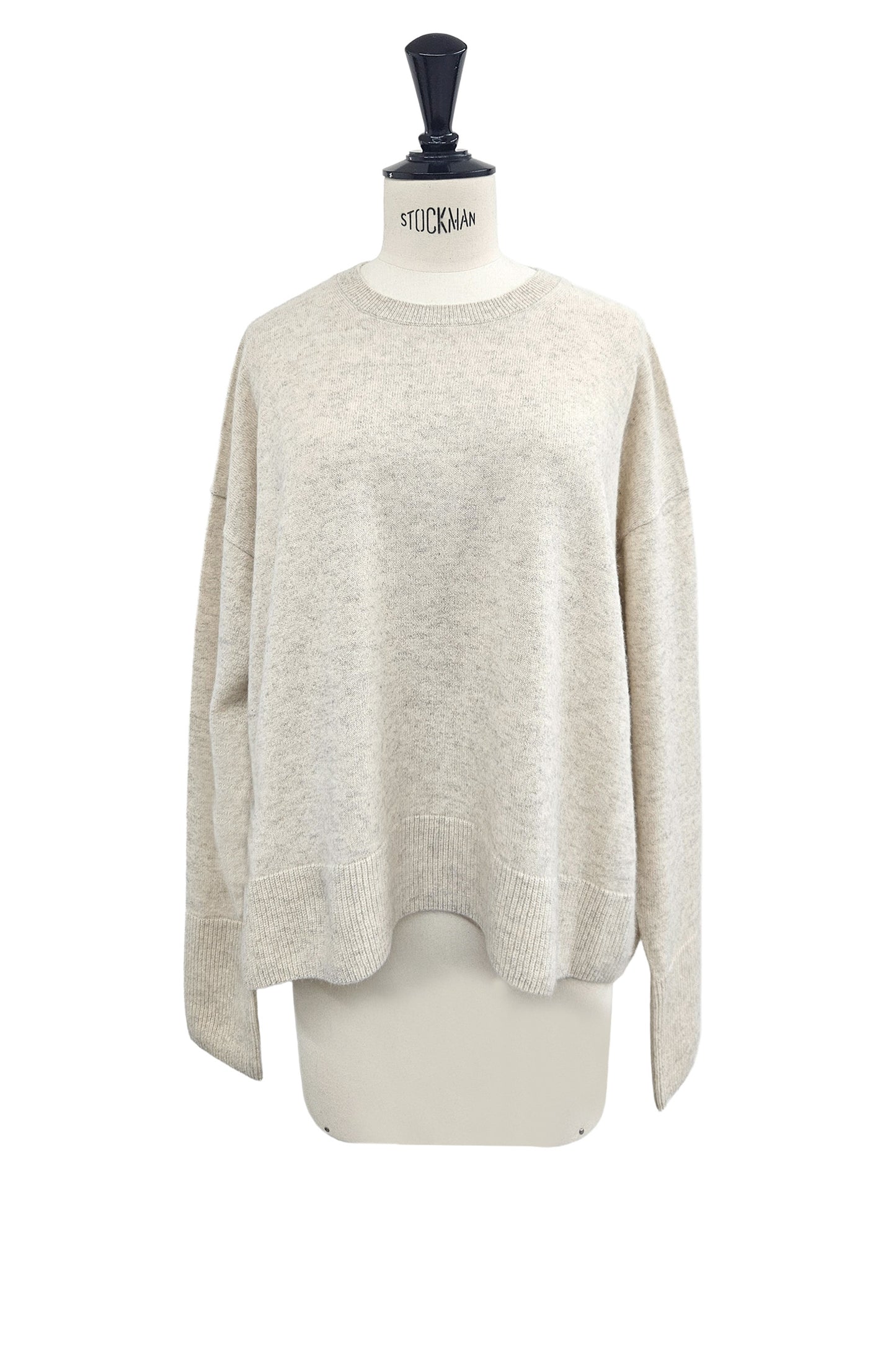 26capsule Cashmere raccoon crew neck pullover /CT26108