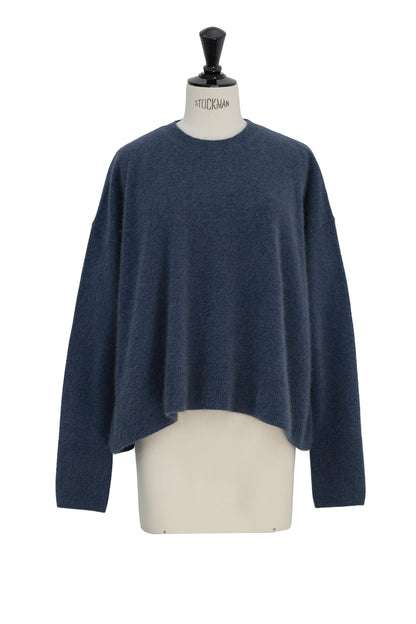 26capsule Cashmere raccoon crew neck pullover /CT26108