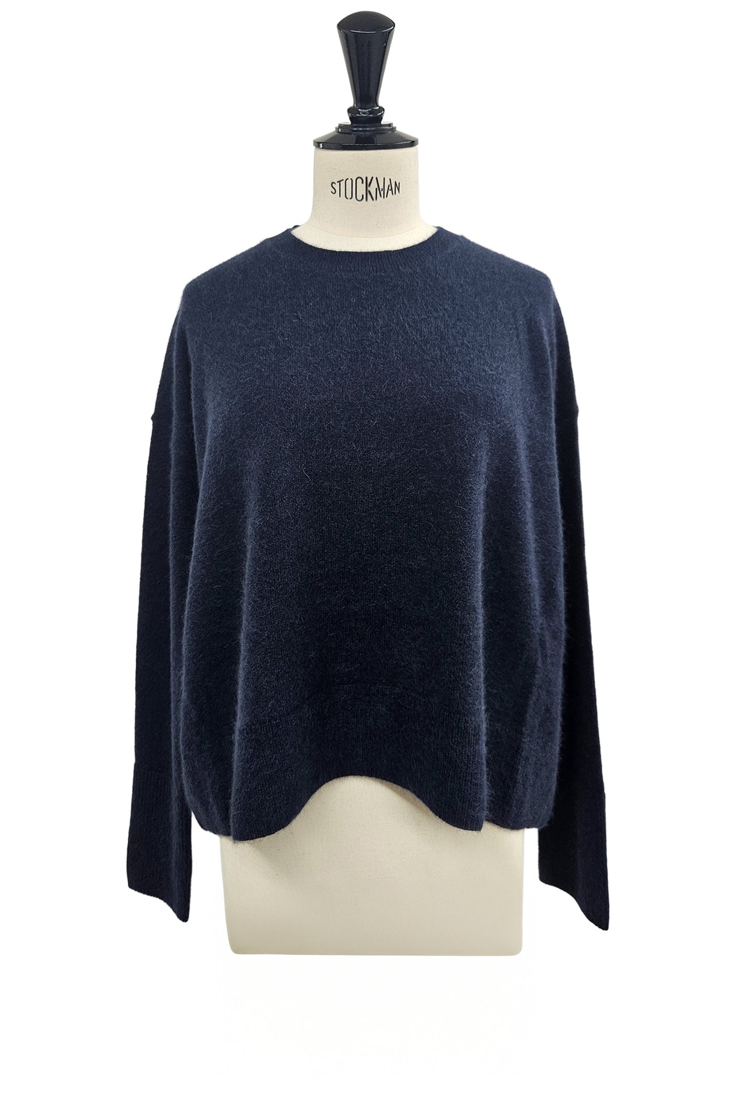 26capsule Cashmere raccoon crew neck pullover /CT26108