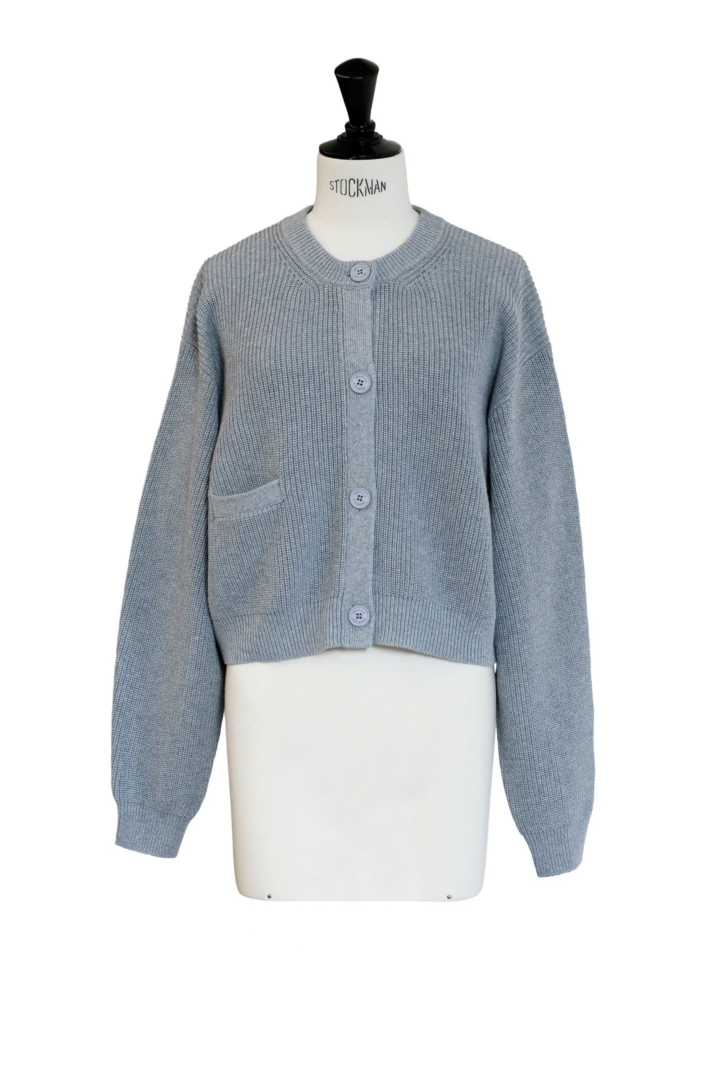 26SS Cotton cashmere ribbed cardigan /CT26112