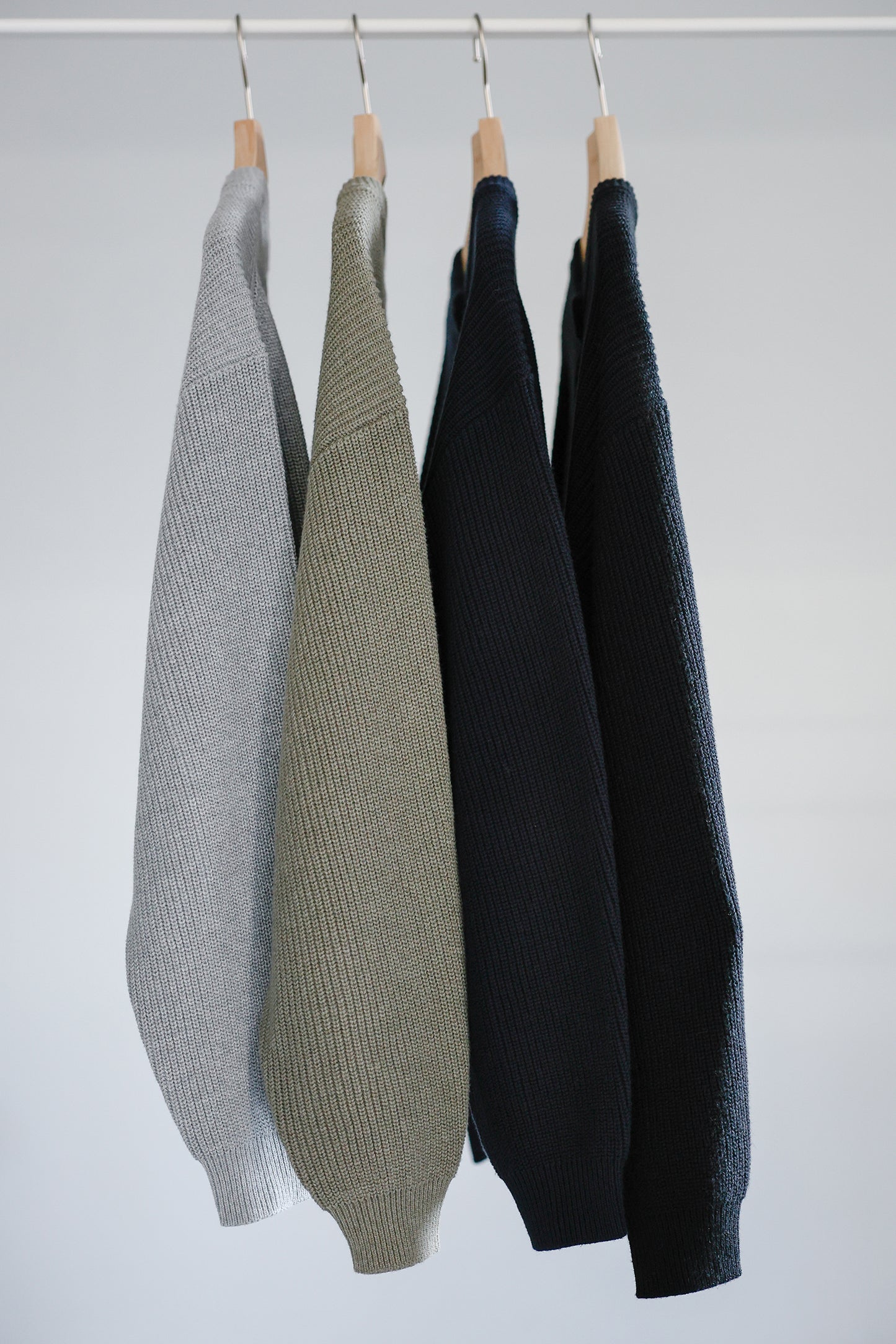 26SS Cotton cashmere ribbed cardigan /CT26112