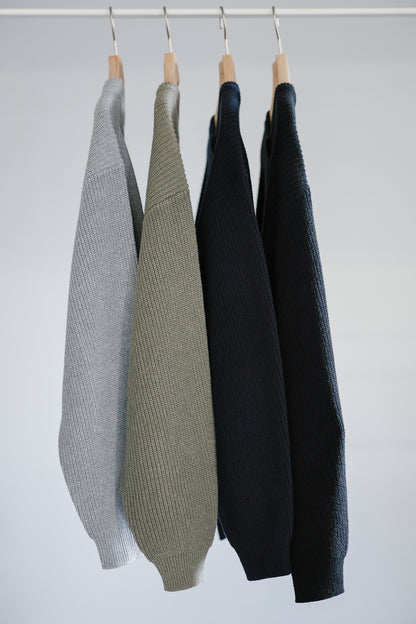 26SS Cotton cashmere ribbed cardigan /CT26112