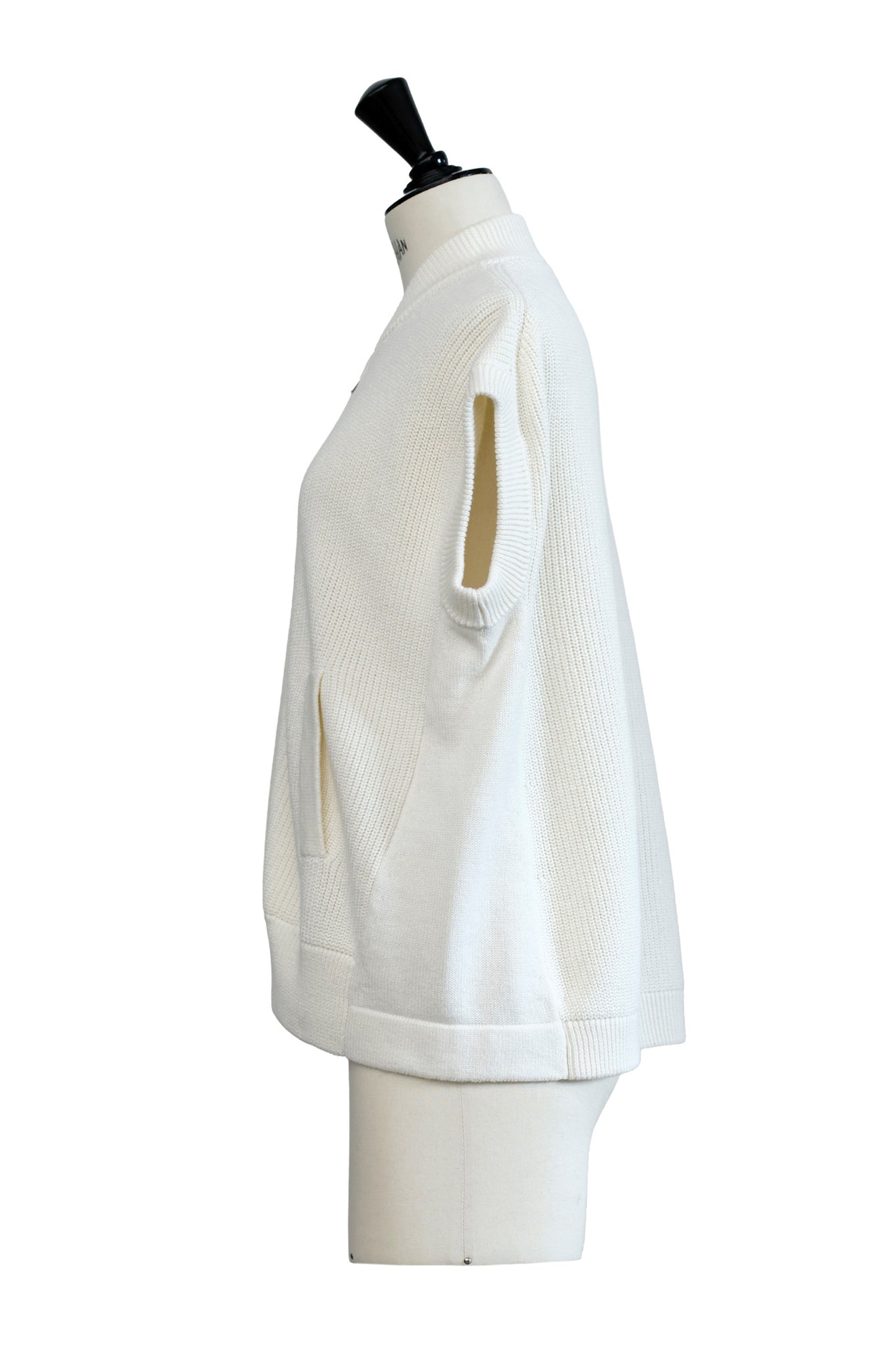 26SS Gilet zippé en coton et cachemire /CT26113