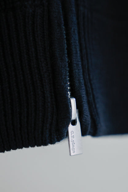 26SS Gilet zippé en coton et cachemire /CT26113