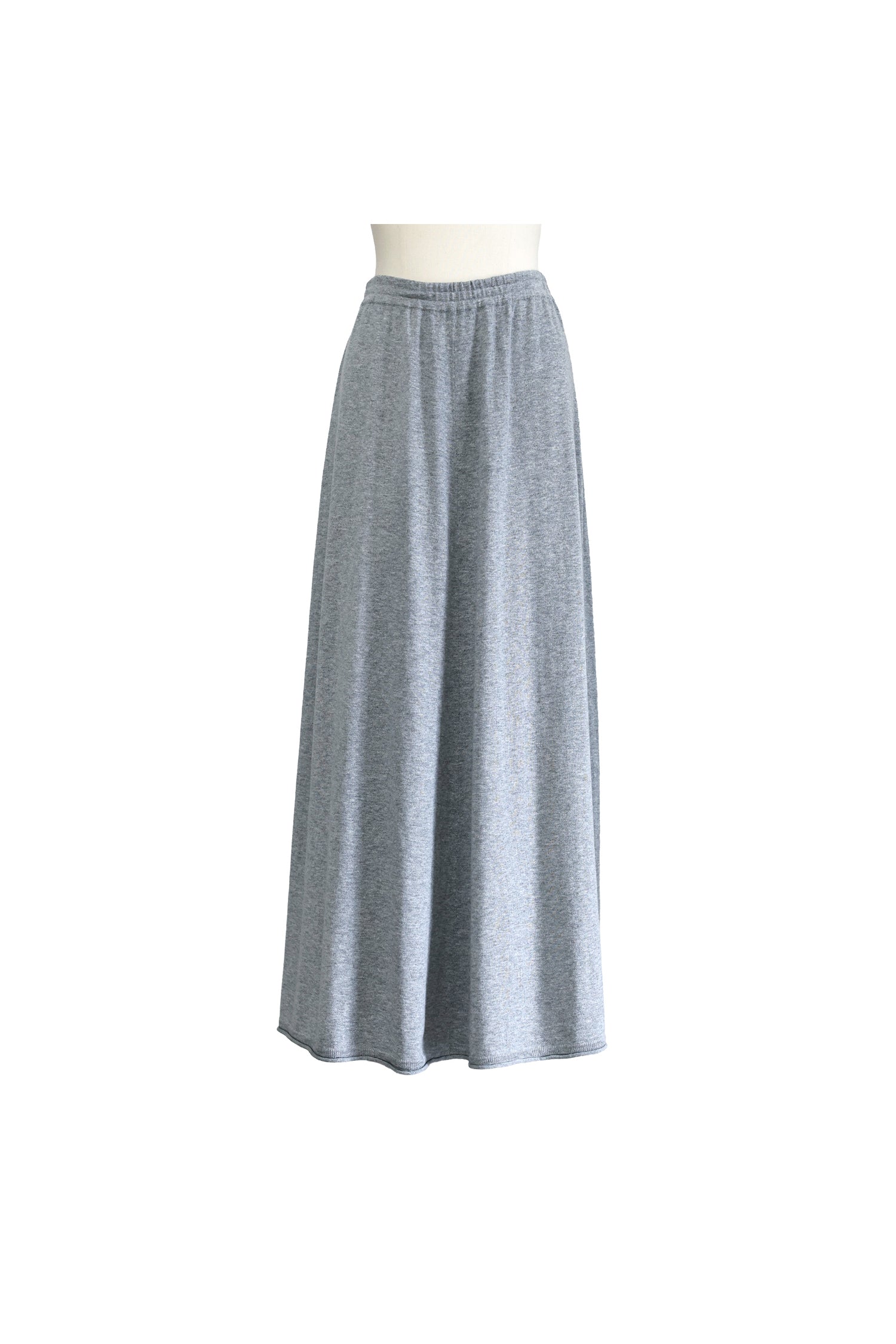 26SS Jupe froncée en coton et cachemire /CT26114