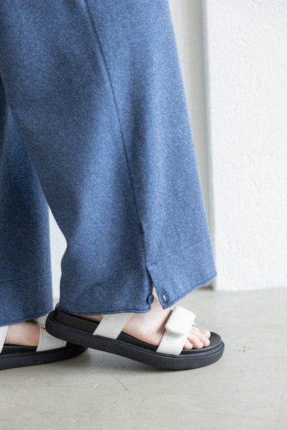 26SS Pantalon large en coton et cachemire /CT26115