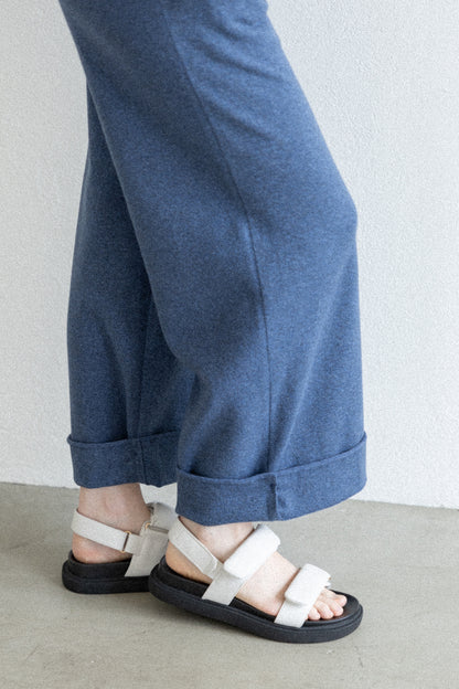 26SS Pantalon large en coton et cachemire /CT26115