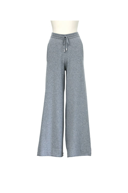 26SS Pantalon large en coton et cachemire /CT26115