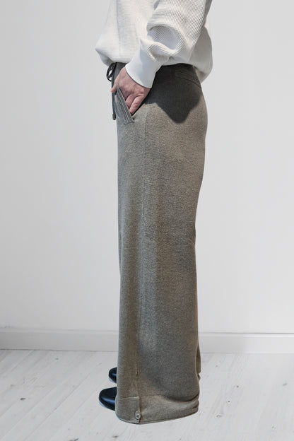 26SS Pantalon large en coton et cachemire /CT26115