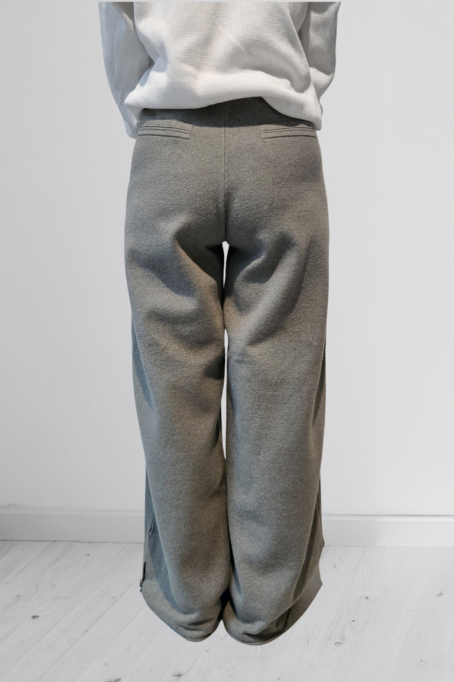 26SS Pantalon large en coton et cachemire /CT26115