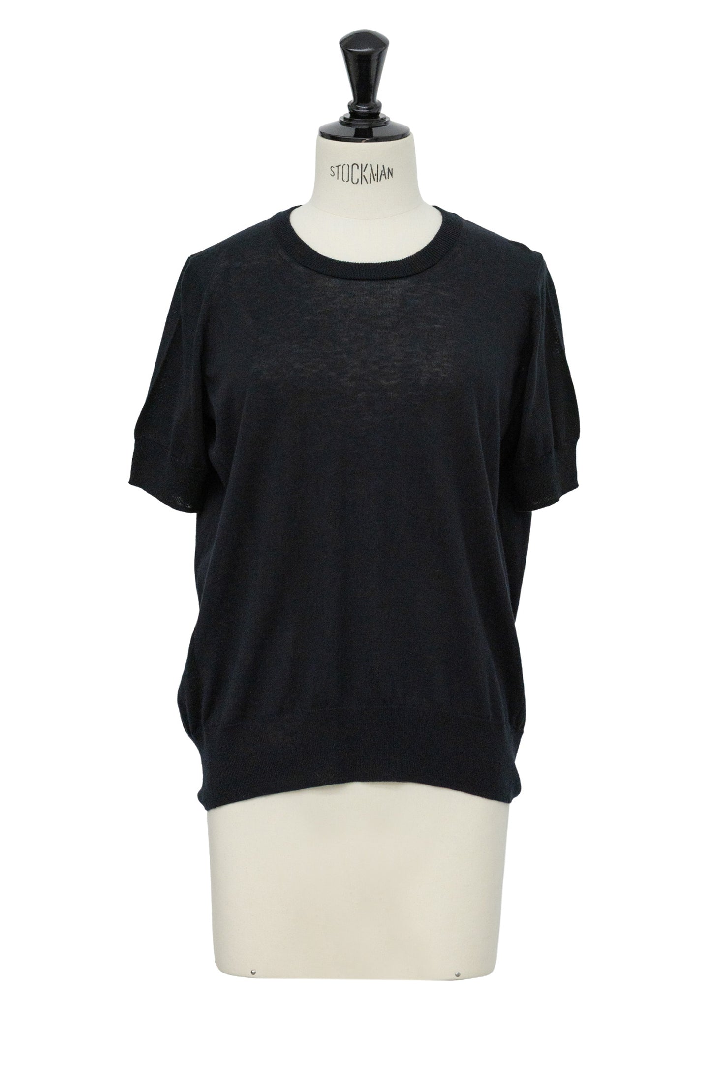 26SS Pull original à demi-manches en coton et soie /CT26117