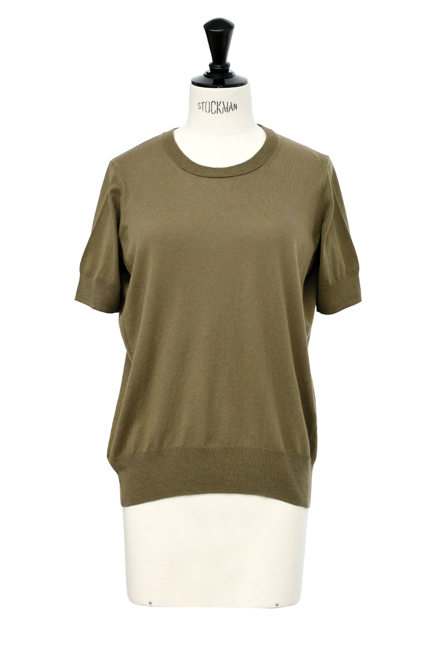 26SS Pull original à demi-manches en coton et soie /CT26117