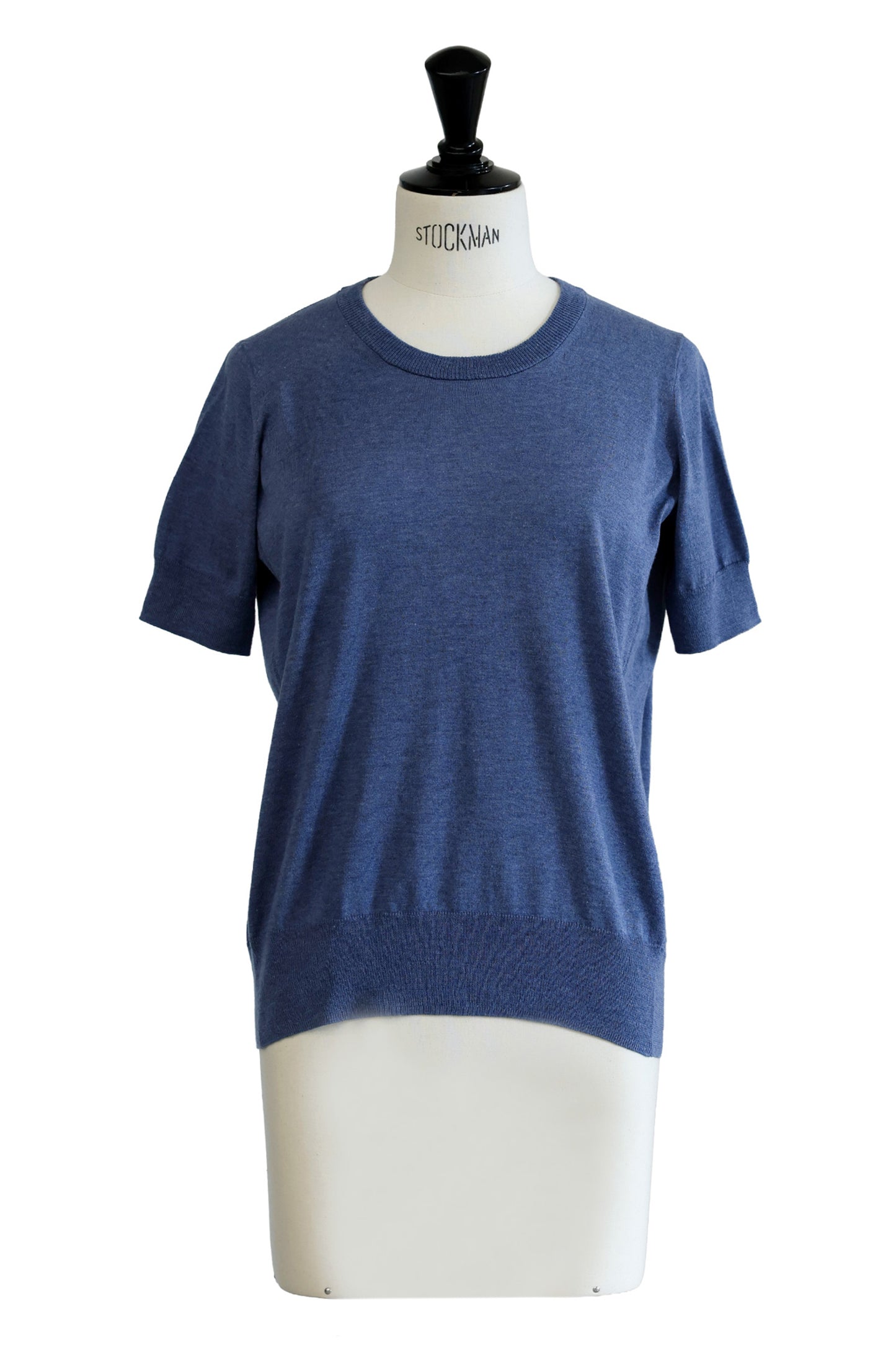 26SS Pull original à demi-manches en coton et soie /CT26117