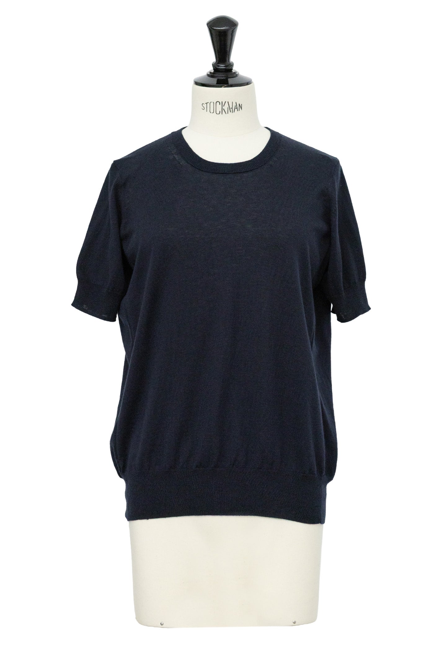 26SS Pull original à demi-manches en coton et soie /CT26117