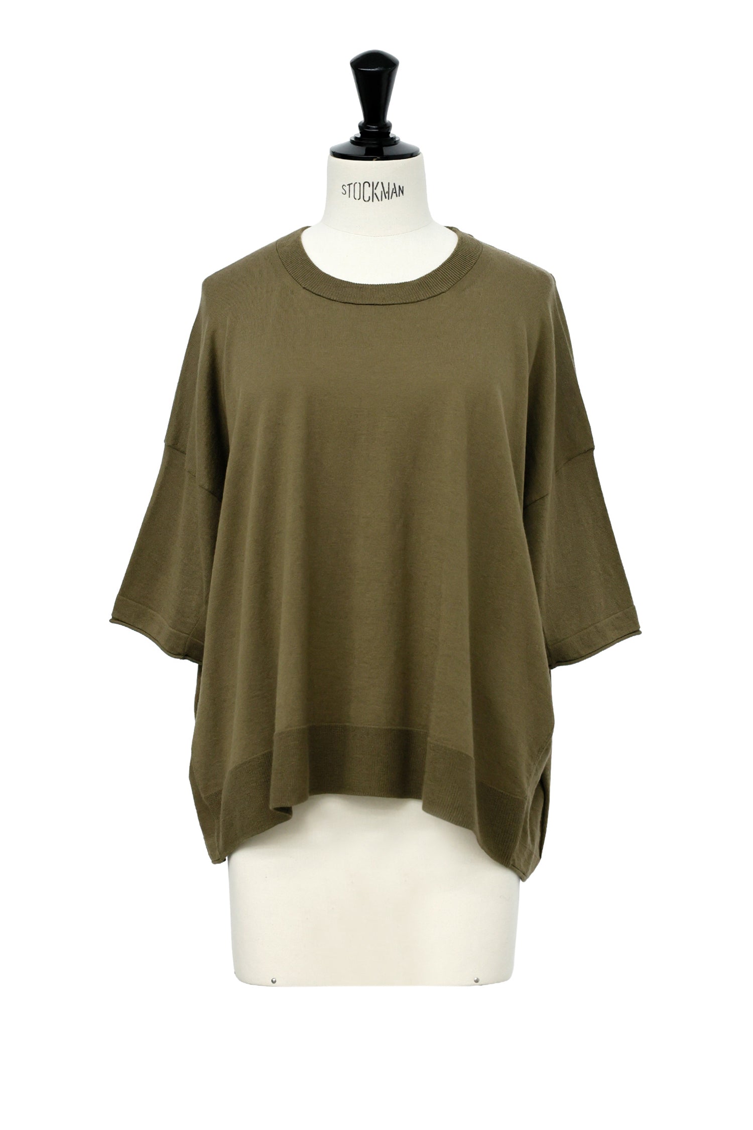 26SS Pull original à demi-manches en coton et soie /CT26118