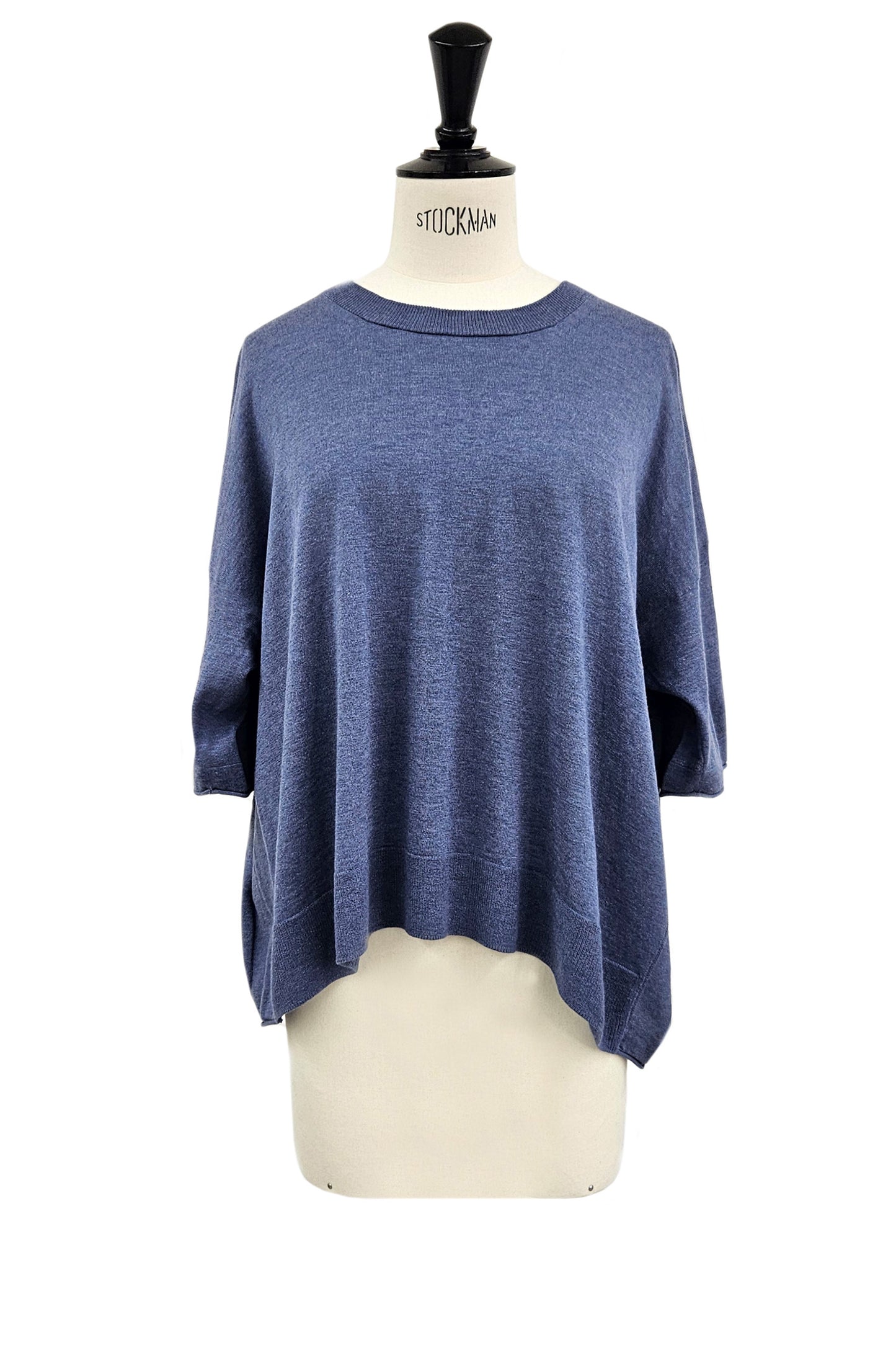 26SS Pull original à demi-manches en coton et soie /CT26118