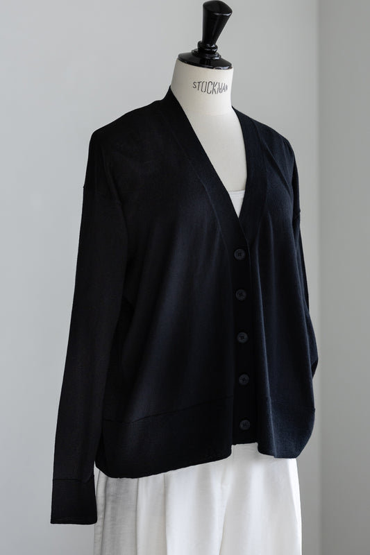 26SS Cardigan surdimensionné original en coton et soie /CT26119