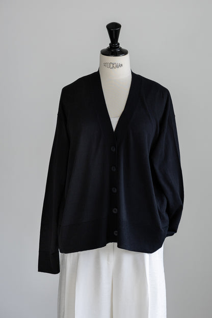 26SS Cardigan surdimensionné original en coton et soie /CT26119