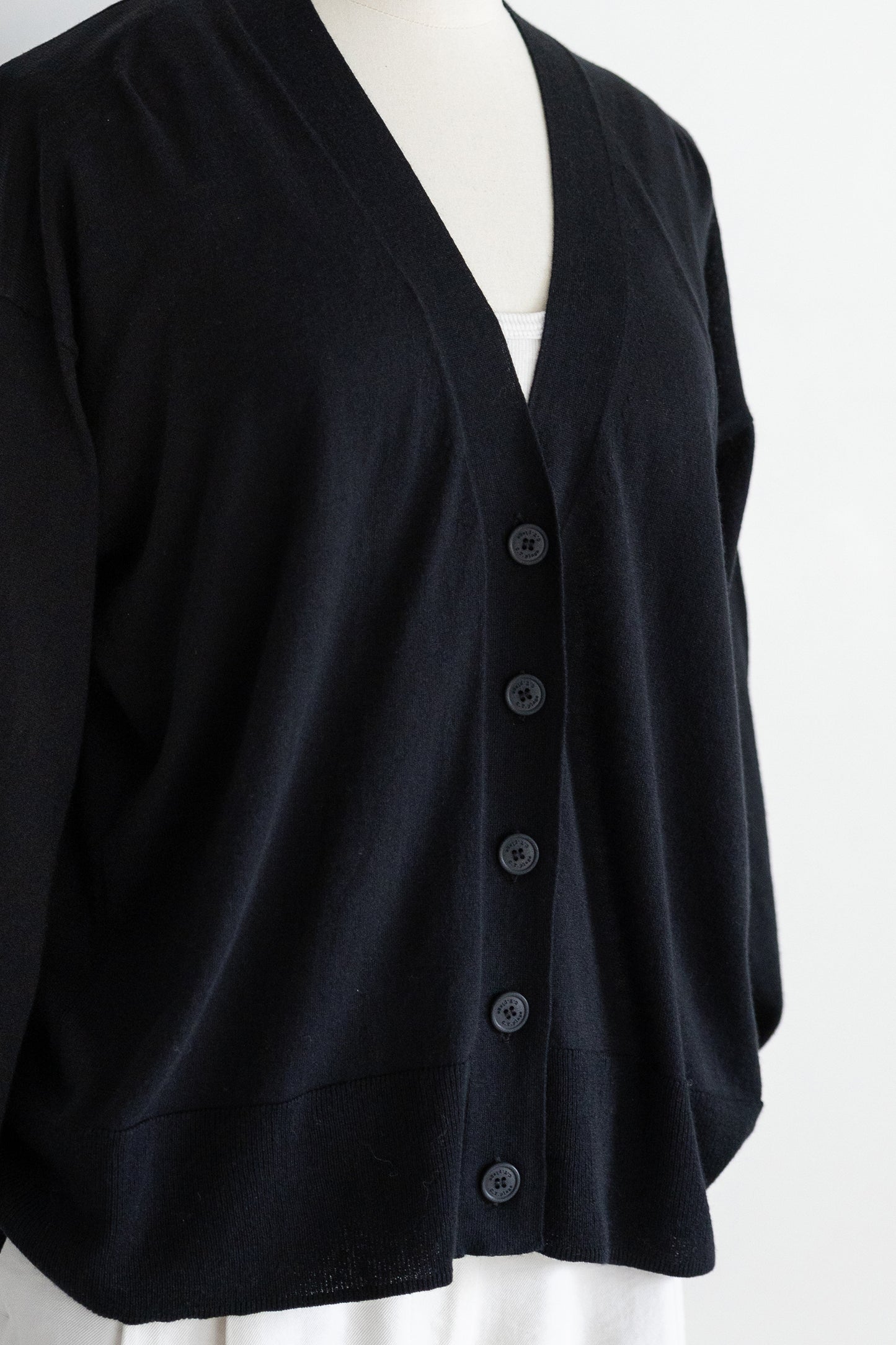 26SS Cardigan surdimensionné original en coton et soie /CT26119