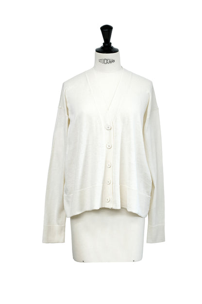 26SS Cardigan surdimensionné original en coton et soie /CT26119