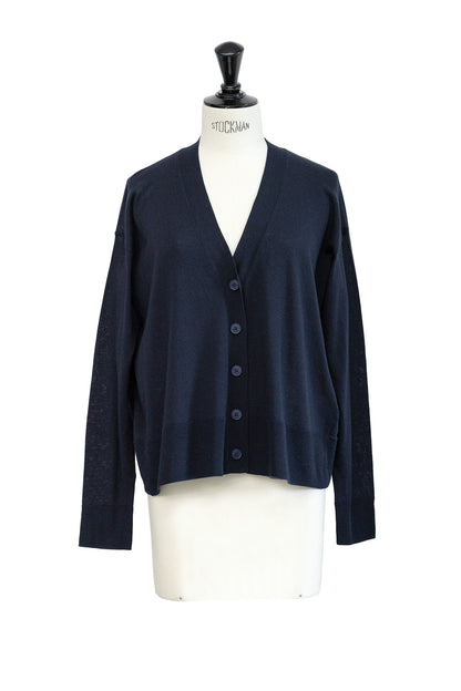 26SS Cardigan surdimensionné original en coton et soie /CT26119