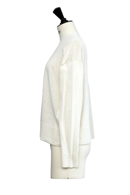 26SS Cardigan surdimensionné original en coton et soie /CT26119