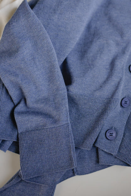 26SS Cardigan surdimensionné original en coton et soie /CT26119