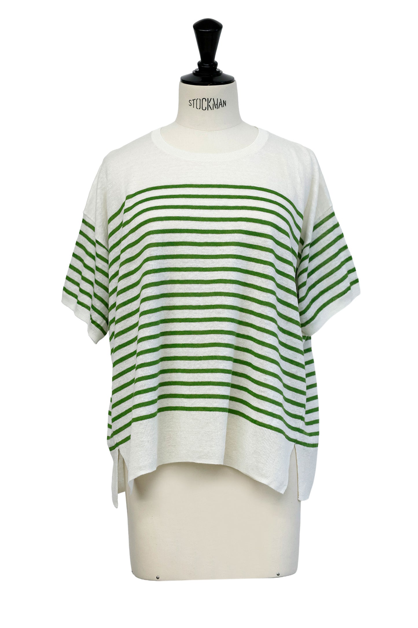 26SS Pull à demi-manches en lin /CT26122