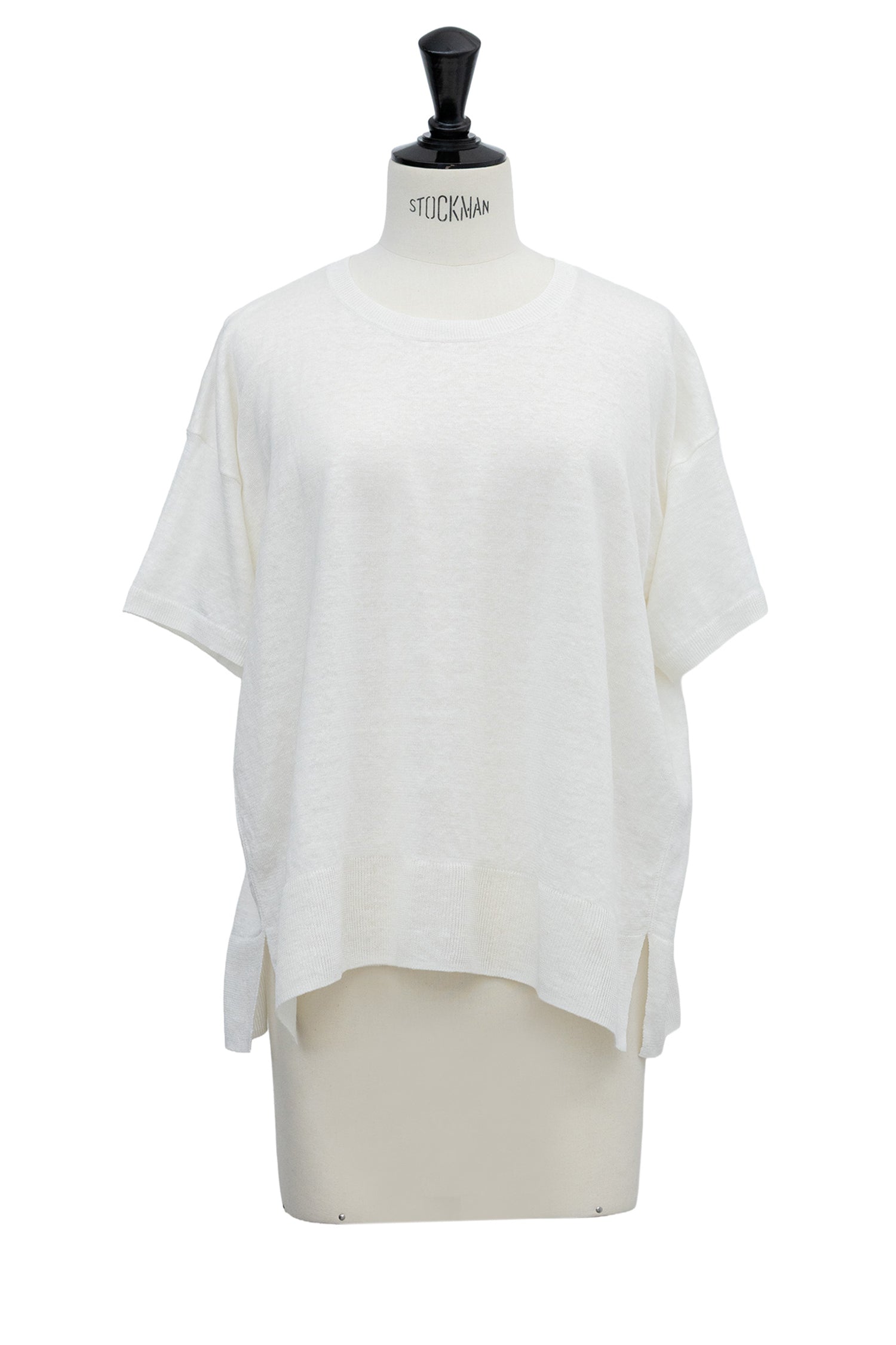 26SS Pull à demi-manches en lin /CT26122