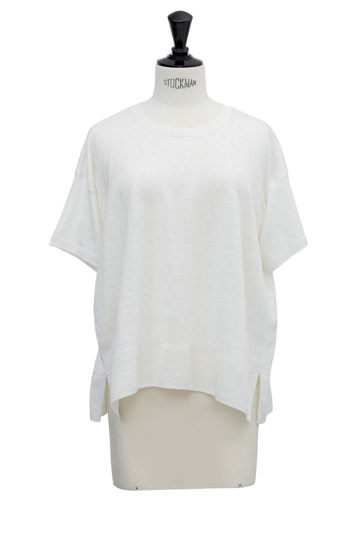 26SS Pull à demi-manches en lin /CT26122