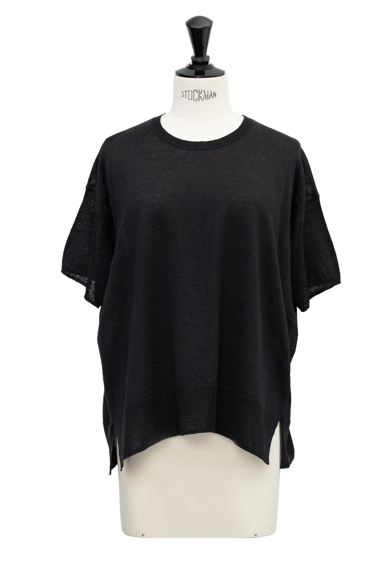 26SS Pull à demi-manches en lin /CT26122