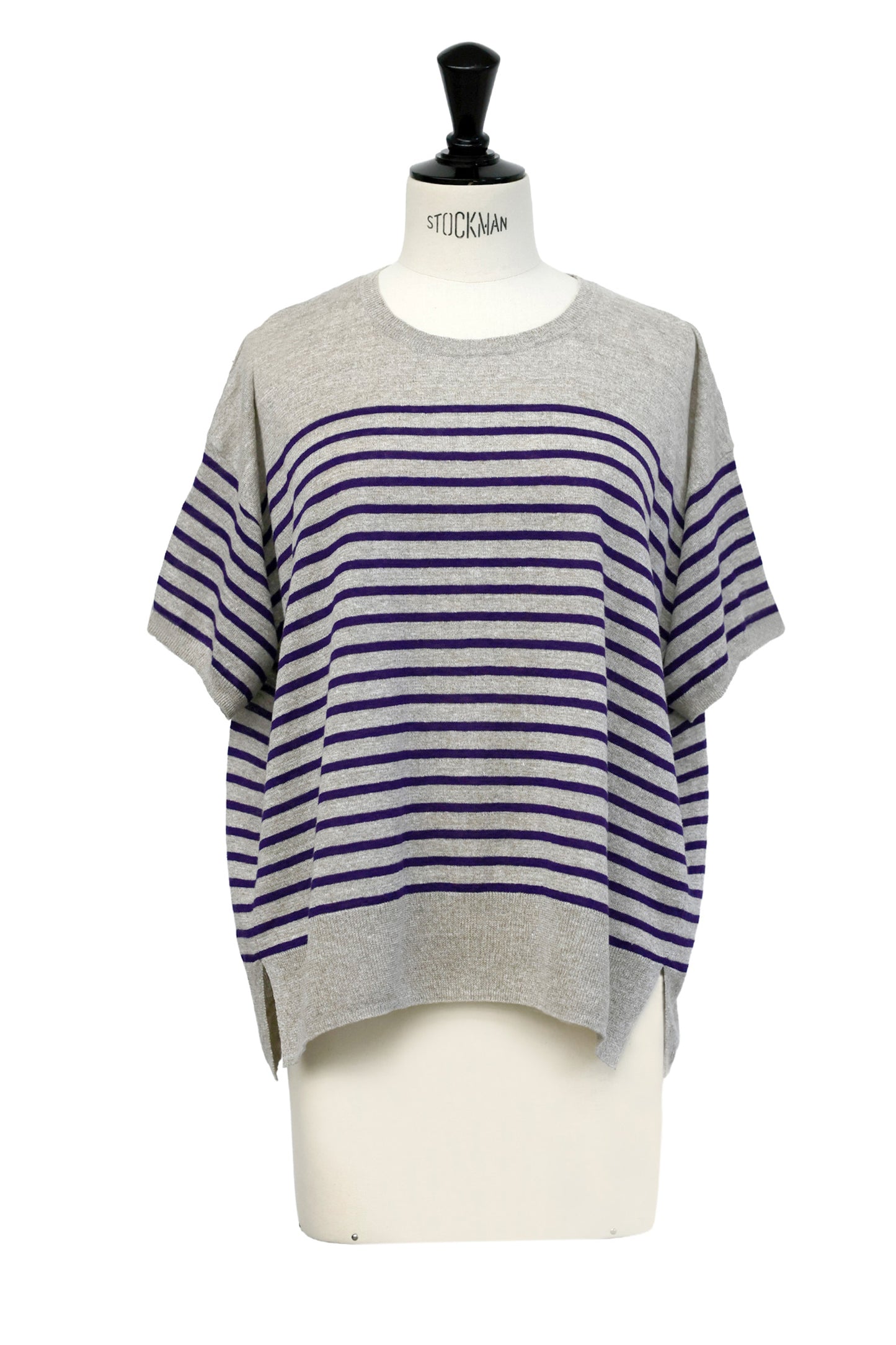 26SS Pull à demi-manches en lin /CT26122