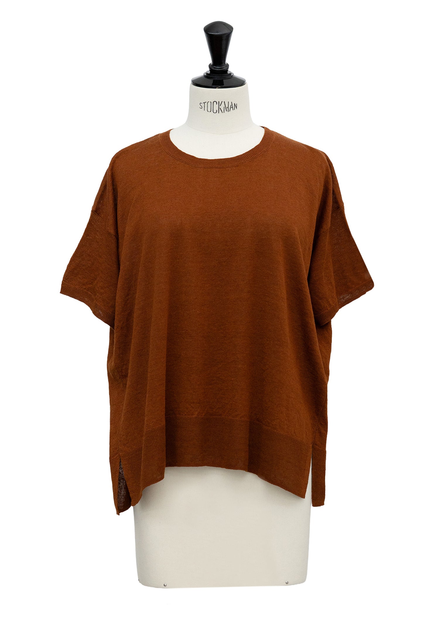 26SS Pull à demi-manches en lin /CT26122