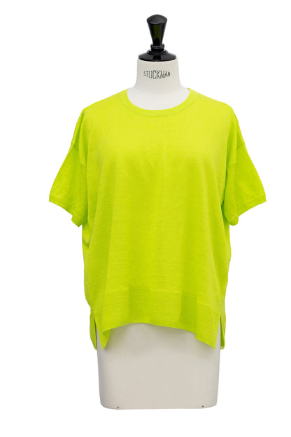 26SS Pull à demi-manches en lin /CT26122