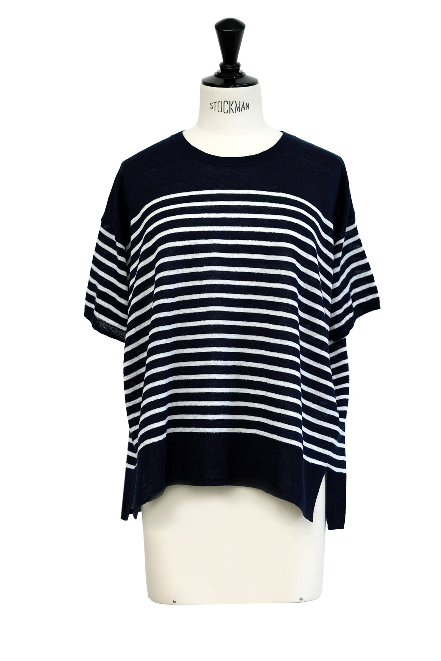 26SS Pull à demi-manches en lin /CT26122