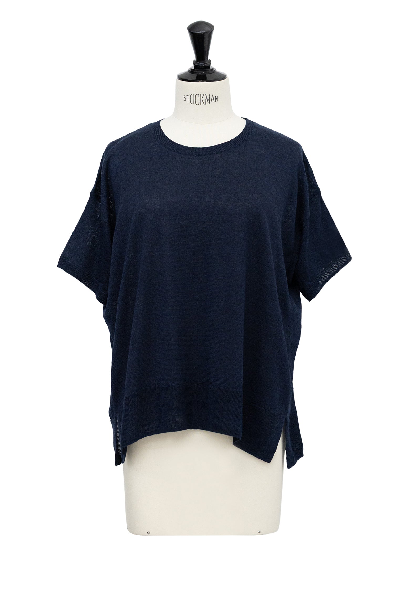 26SS Pull à demi-manches en lin /CT26122