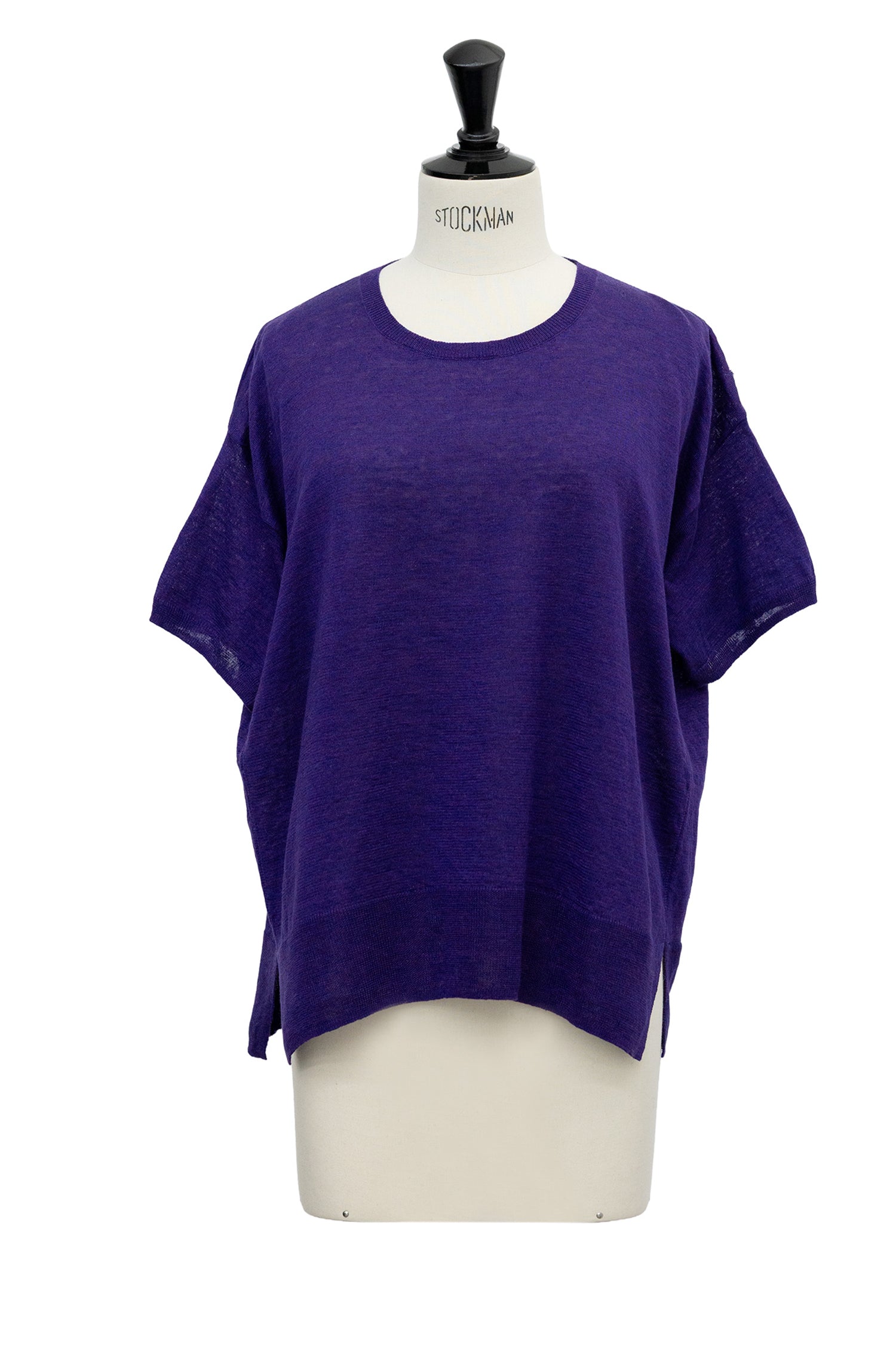 26SS Pull à demi-manches en lin /CT26122