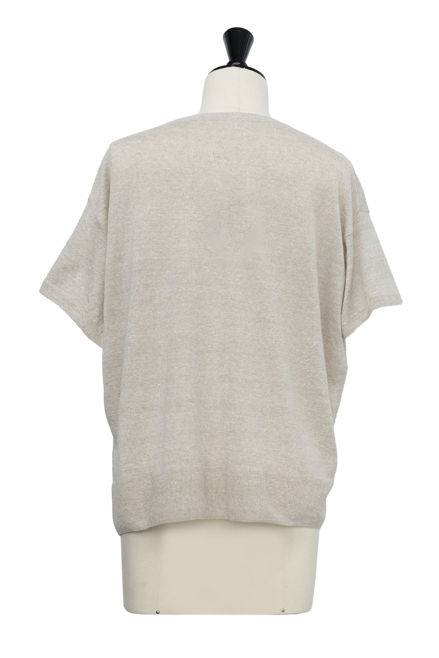 26SS Pull à demi-manches en lin /CT26122