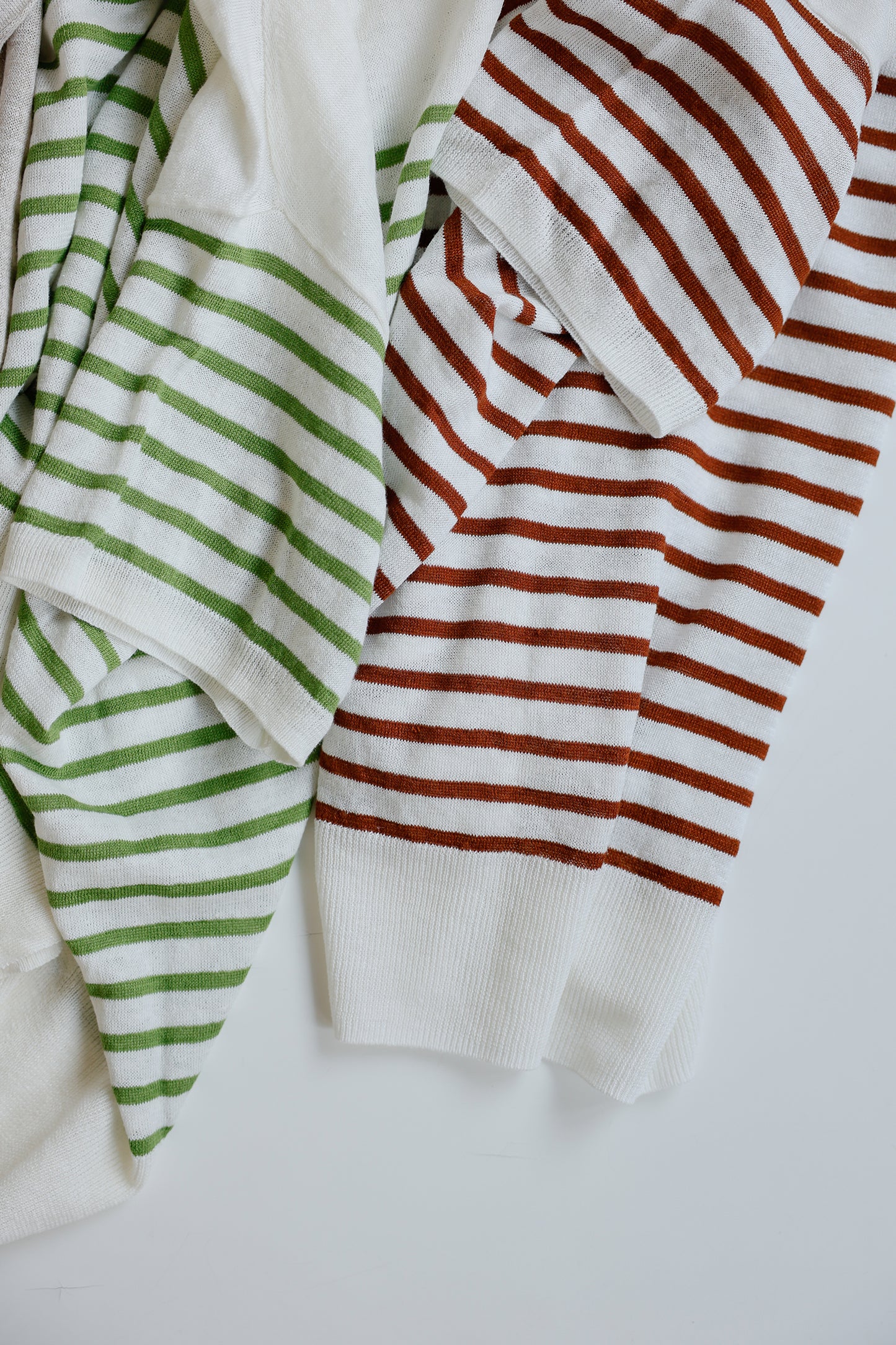 26SS Pull à demi-manches en lin /CT26122