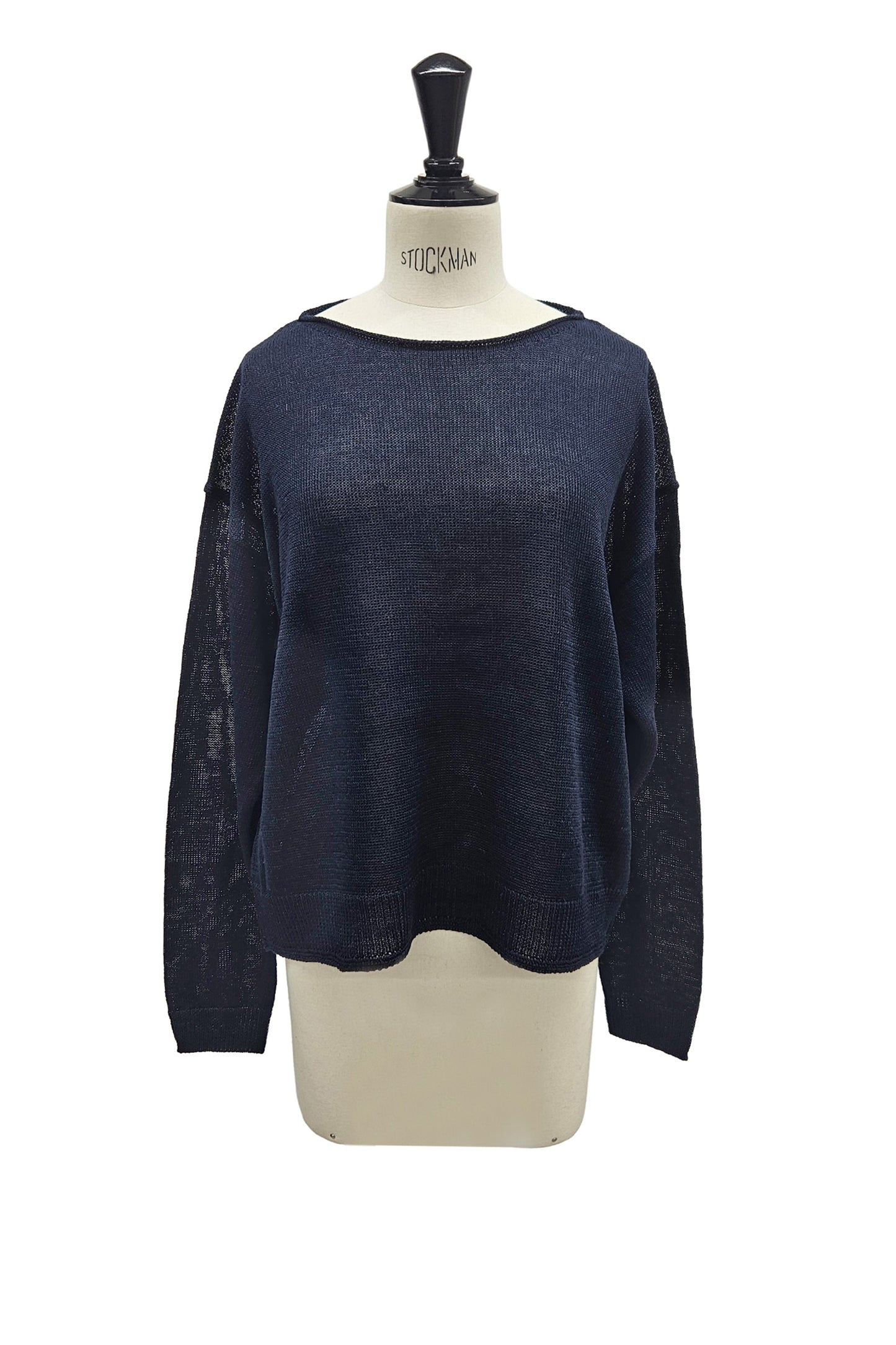 26SS Pull à encolure bateau en lin /CT26125