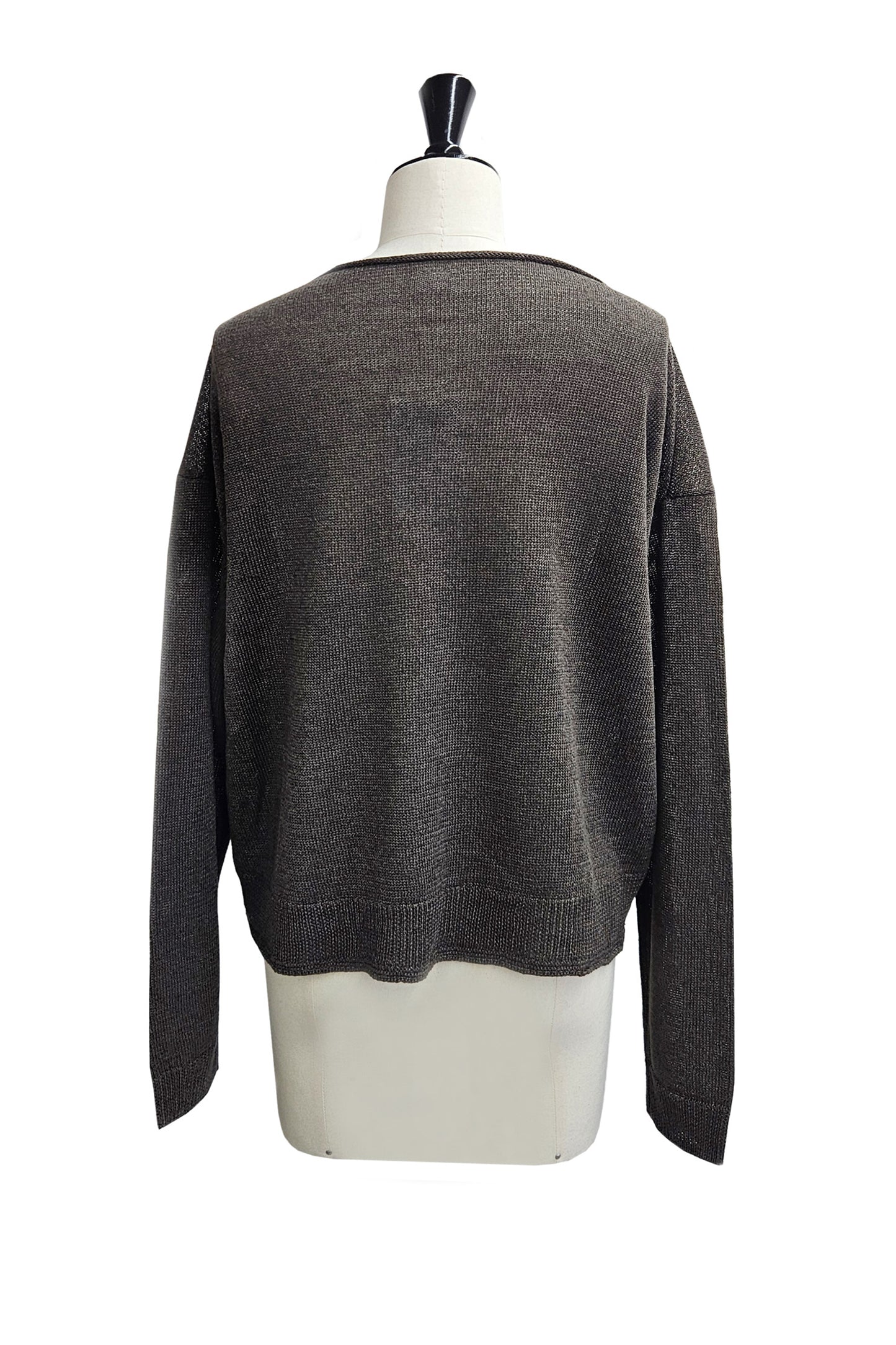 26SS Pull à encolure bateau en lin /CT26125