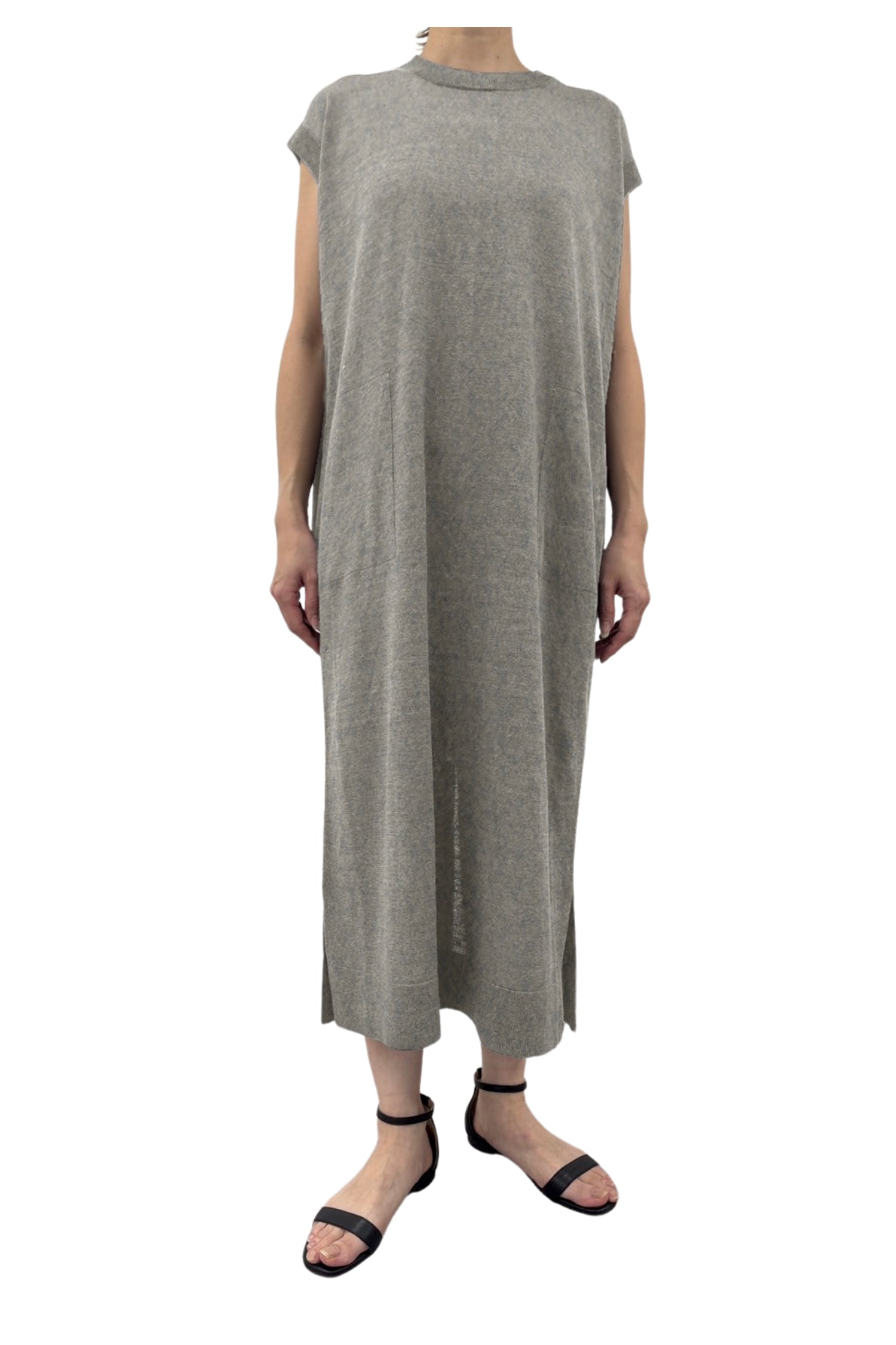 26SS Robe sans manches en lin /CT26127