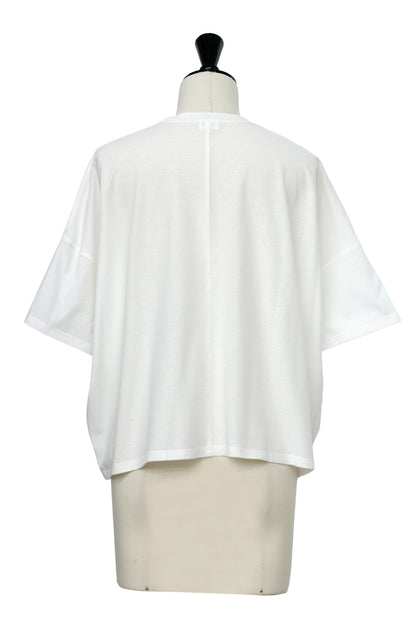 26SS Pull à manches courtes en jersey de coton /CT26129